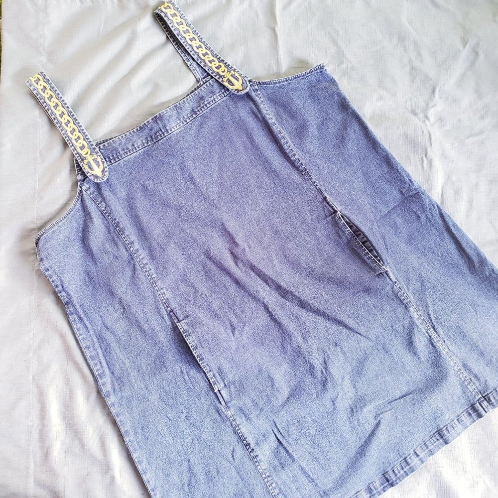 Bob Mackie Wearable Art Jean Bib Dress